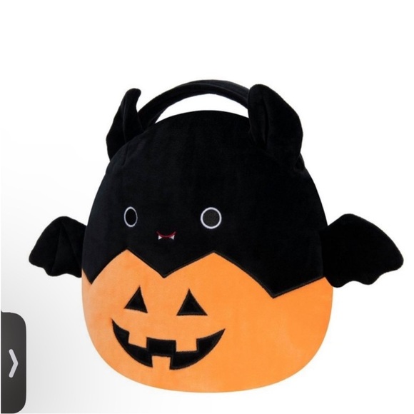 EMILY 🦇 Pumpkin Bat Candy Pail Halloween 2023 Original Squishmallow ☆》NWT《☆ - Picture 1 of 8